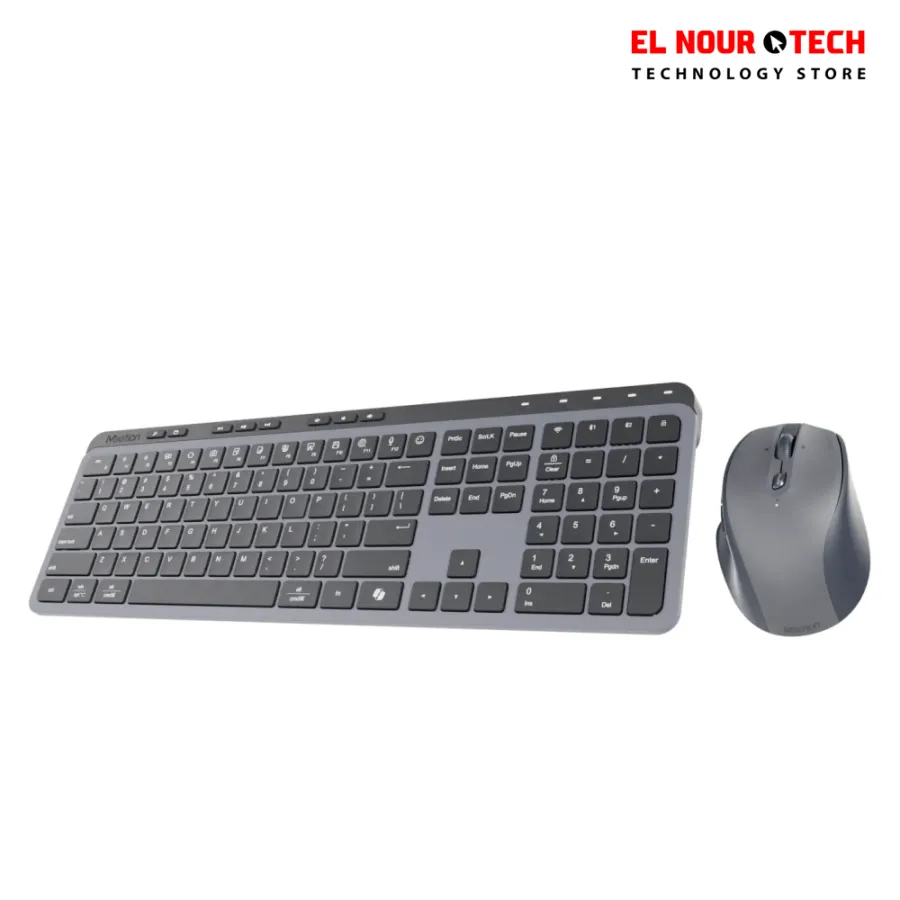 MEETION CW330 Rechargeable Dual Mode Wireless And Bluetooth Arabic Keyboard And Mouse Combo