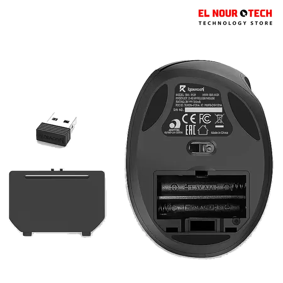 ReDragon BM-4131 Wireless Vertical Mouse Black