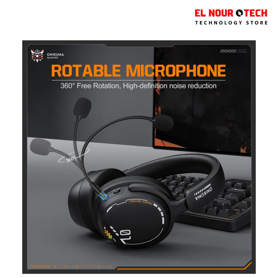 ONIKUMA GT886 3-Mode Wireless EECHARGEABLE Gaming Headset