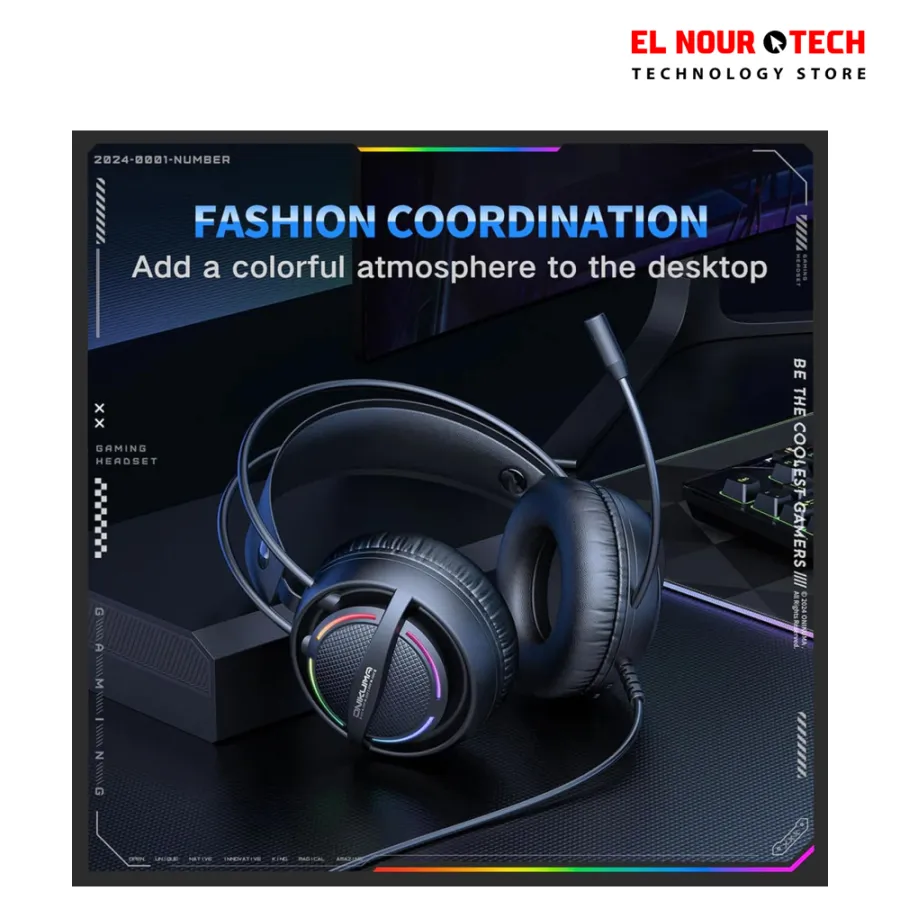 ONIKUMA X88 RGB Wired Gaming Headset - Black