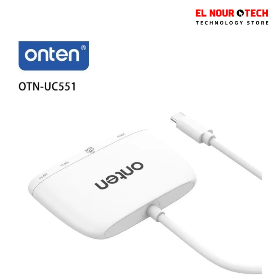 Onten OTN-UC551 4-in-1 USB-C to Gigabit Ethernet Adapter