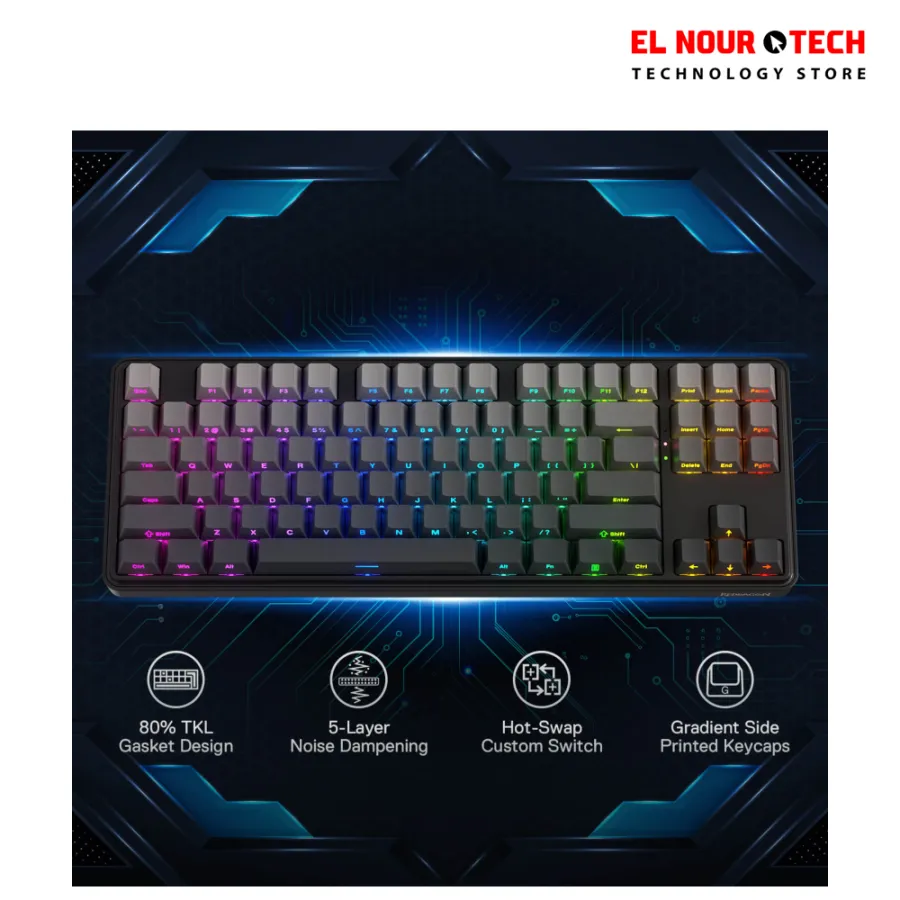 REDRAGON K707SP - RGB- PRO STAR Blade Wireless Keyboard