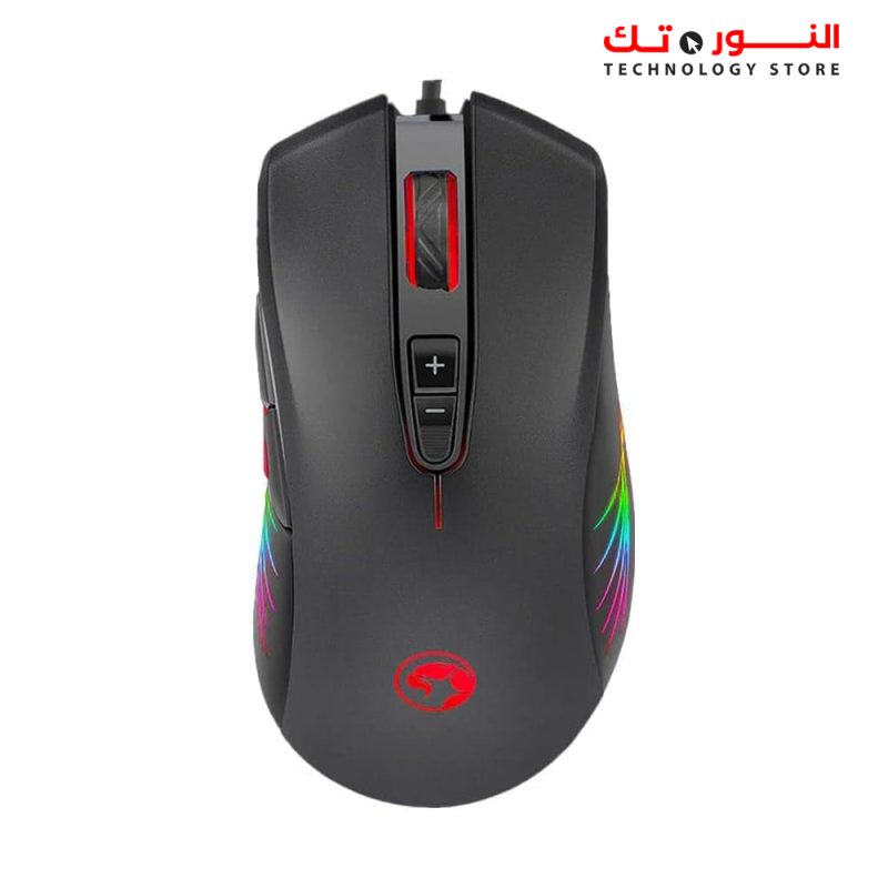 Marvo Gaming Mouse M519 With RGB Lighting 12000 DPI Optical Sensor With 7 Lighting Modes Up to1000Hz - Black