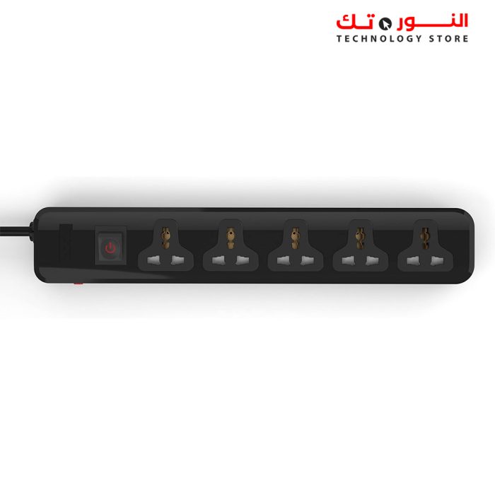 ilock-power-strip-5-universal-outlets-with-overload-switch-black-737-3