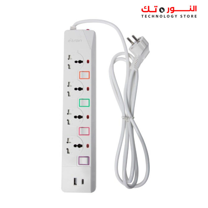 e-train-ps077-power-strip-16a-with-overload-protection-4-output-plugs-1-usb-1-type-c-2-4a-charging-ports-2m-on-off-switch-601-1