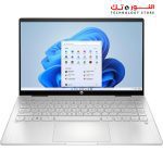 ⁦HP Pavilion 14-ek0033dx x360 Convertible 2n1 - intel Core i5-1235U, 8G RAM, 512GB SSD, Intel Iris Xe Graphics, 14" FHD Multi-Touch IPS 250 nits, Win11 - Natural Silver⁩ - الصورة ⁦2⁩