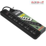 i LOCK power strip 5 universal outlets without earthing - (Basic) (Black)