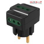 iLOCK 3 Port Wall Joint 3500w - Black - Image 2