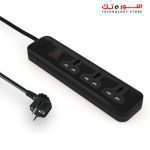iLOCK power strip 3 universal outlets without earthing - (Basic) (black) - Image 2