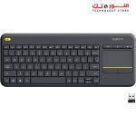 LOGITECH K400 Plus Wireless Touch Keyboard - BLACK