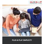 ⁦LOGITECH K400 Plus Wireless Touch Keyboard - BLACK⁩ - الصورة ⁦5⁩