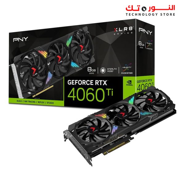 PNY GeForce RTX 4060 Ti 8GB XLR8 Gaming VERTO RGB Triple Fan