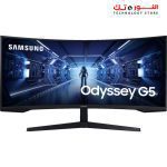 SAMSUNG LC34G55TWWMXZN 34INCH Odyssey G5 Ultra-Wide Gaming Monitor 1000R Curved - 165Hz- WQHD 3,440x1,440 2K - 1ms Response Time - FreeSync Premium