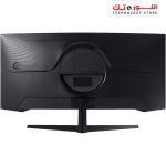 ⁦SAMSUNG LC34G55TWWMXZN 34INCH Odyssey G5 Ultra-Wide Gaming Monitor 1000R Curved - 165Hz- WQHD 3,440x1,440 2K - 1ms Response Time - FreeSync Premium⁩ - الصورة ⁦3⁩
