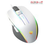 ⁦Meetion GM23 2023 RGB Circulation Backlit White Wired Gaming Mouse⁩ - الصورة ⁦2⁩