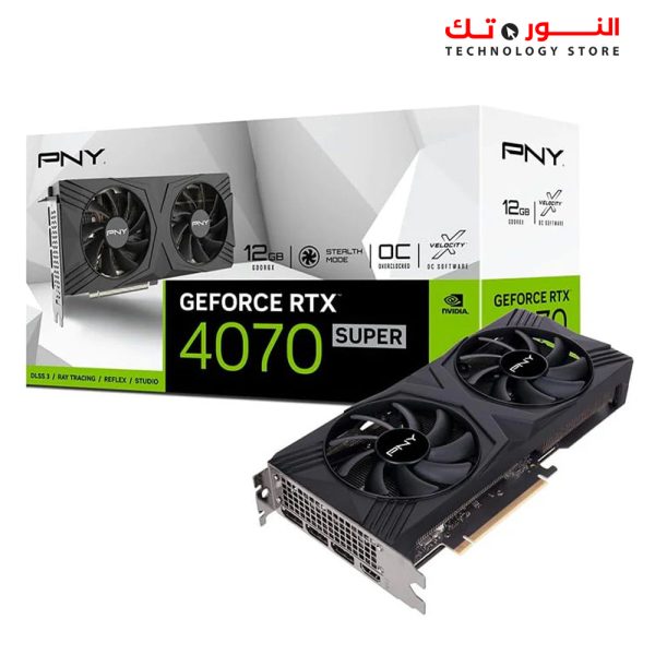 PNY RTX 4070 SUPER VERTO OC 12G GDDR6X DUAL FAN Graphic Card