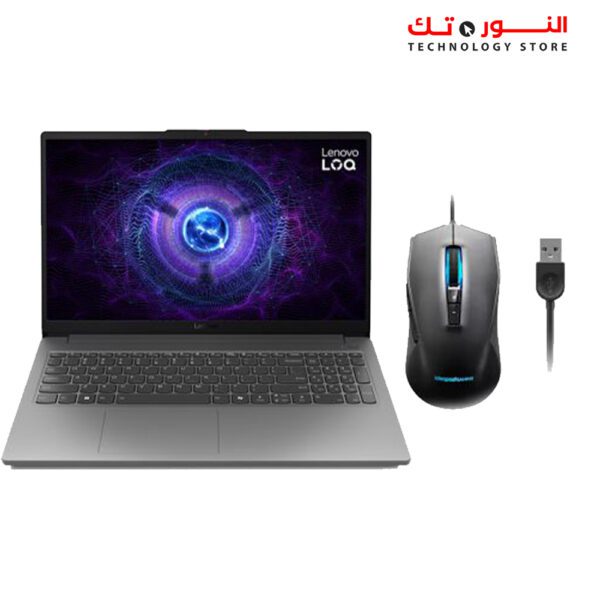 LENOVO LOQ 15IAX9E Intel® Core™ i5-12450HX - RAM16 DDR5 - 512G SSD - NVIDIA® GeForce RTX™ 3050 6GB -15.6" FHD IPS 100% SRGB 144HZ - Mouse Gaming