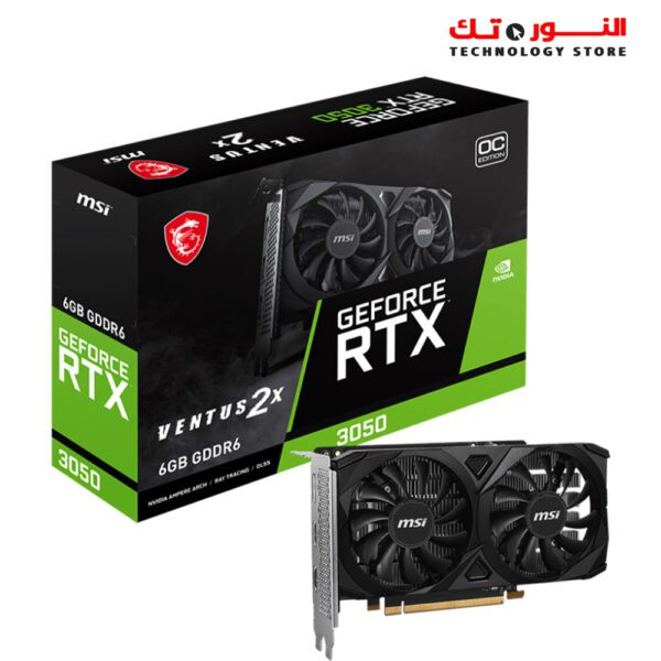 MSI GeForce RTX 3050 VENTUS 2X E OC 6G GDDR6