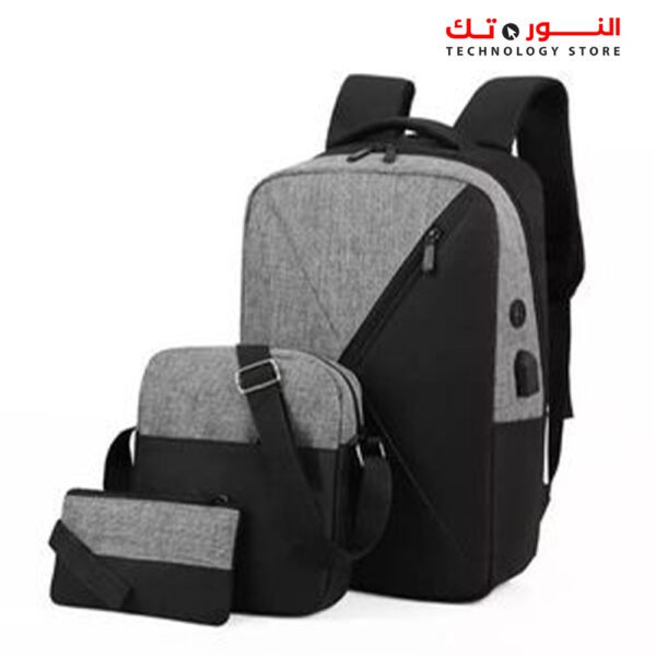 GENERIC Business Laptop Backpack Unisex Travel Rucksack School Bag 3 Pieces Smart Backpack