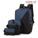 ⁦GENERIC Business Laptop Backpack Unisex Travel Rucksack School Bag 3 Pieces Smart Backpack⁩ - الصورة ⁦2⁩
