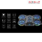 ⁦Standard ICE-08 Cooling Pad Gaming Laptop Stand With Mobile Holder – 6x Blue LED Fans Multi Speed – LCD Screen – RGB Side Lights – 2 x USB -12 UP to 17 Inch | Black⁩ - الصورة ⁦6⁩