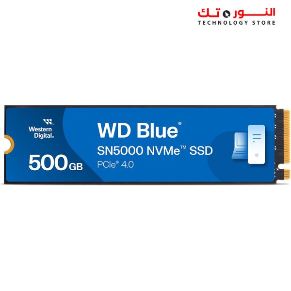 Western Digital Blue SN5000 500GB SSD, NVMe Internal SSD PCIe Gen 4.0 up to 5,000 MB/s read speeds nCache Technology