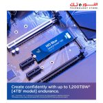 ⁦Western Digital Blue SN5000 500GB SSD, NVMe Internal SSD PCIe Gen 4.0 up to 5,000 MB/s read speeds nCache Technology⁩ - الصورة ⁦3⁩