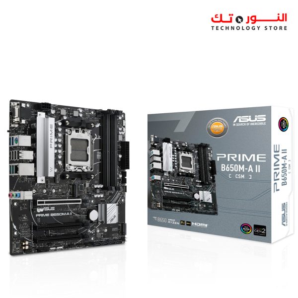ASUS PRIME B650M-A II CSM DDR5 PCIe 5.0 - USB 3.2 Gen 2 - Aura Sync