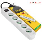 ⁦ILOCK power strip, 5 outlets without earthing (Basic) 3 m⁩ - الصورة ⁦4⁩
