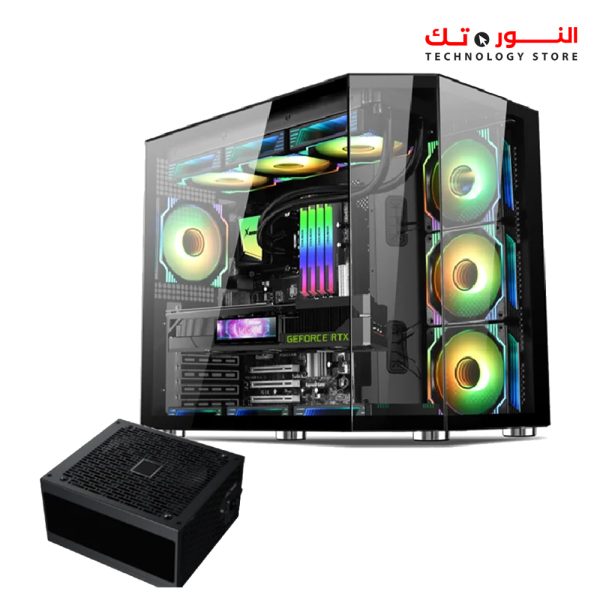 Xander Crystal Mid Tower Black Gaming Case + PSU 850W 80+ Bronze