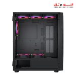 ⁦Xander Velox Gaming Case Mid Tower 4 Fan RGB CONTROLLER Black + PSU 600W +80 PLUS WHITE fixed cable⁩ - الصورة ⁦6⁩