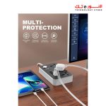 ⁦LDNIO SC3604 Power Strip 6 USB Ports With 3 AC Sockets⁩ - الصورة ⁦2⁩