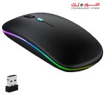 Wireless - Bluetooth Mouse w10, Rechargeable LED Dual Mode Mouse