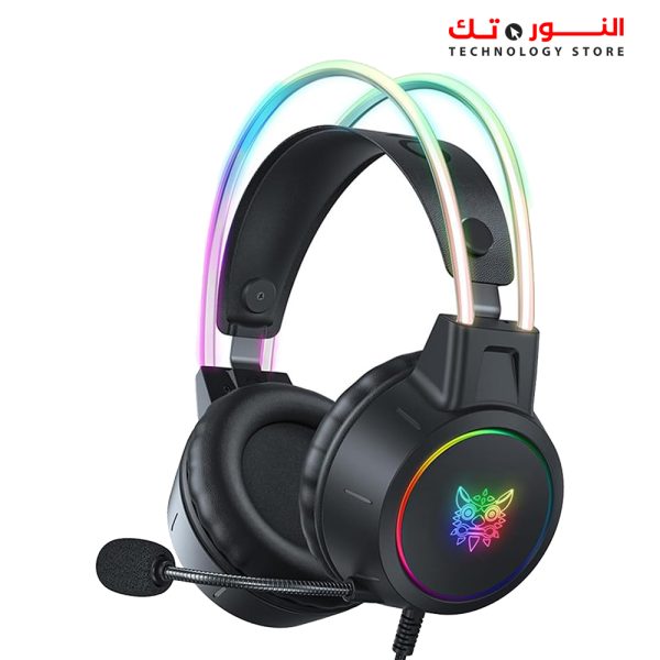 Onikuma X15 Pro Gaming Headset with RGB Light, Wired, Over Ear, Circle Earpiece, 3.5 mm Jack