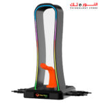⁦MEETION U002 STAND -  RGB backlight Gaming Headset Stand⁩ - الصورة ⁦2⁩
