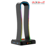⁦MEETION U002 STAND -  RGB backlight Gaming Headset Stand⁩ - الصورة ⁦4⁩