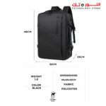 ⁦RAHALA RAL490 - Polyester Fabric - Water Resistant - Strong Strap - 15.6 Inches Laptop Capacity - 11 inches Tablet Capacity⁩ - الصورة ⁦2⁩