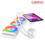 ⁦XIGMATEK Connect Pro 360 Arctic Argb 7 Inch Magnetic LCD Aio Liquid CpuCooler⁩ - الصورة ⁦2⁩