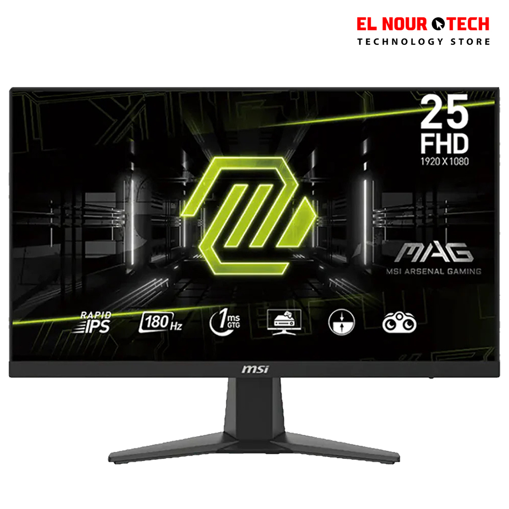 MSI MAG 256F 25 Inch IPS FHD Frameless Gaming Monitor 180Hz sRGB 127%, Anti-glare