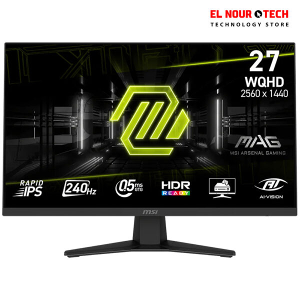 MSI MAG 274QF X24 RAPID IPS 27 Inch WQHD  Gaming Monitor - 240HZ - 0.5 AI VISION HDR Ready FreeSync Premium