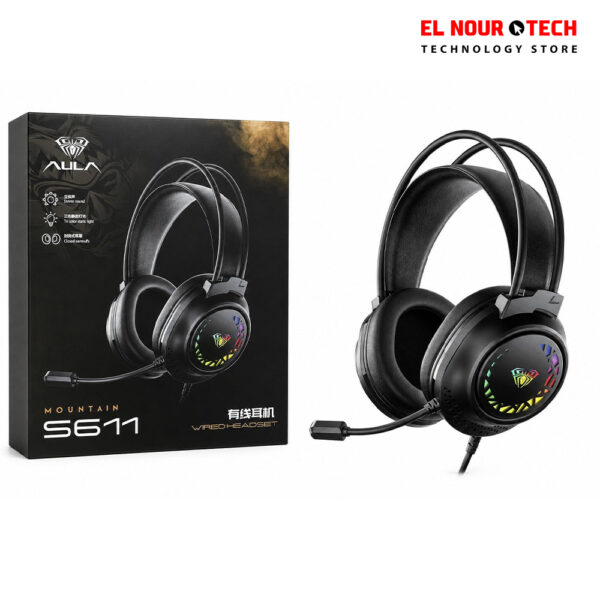 AULA S611 Wired GAMING HEADSET BLACK