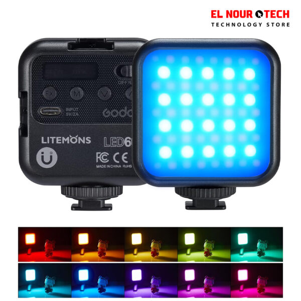 GODOX LITEMONS LED6R RGB Camera Light, 1800mAh Rechargeable Led Video Light