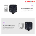 ⁦GODOX LITEMONS LED6R RGB Camera Light, 1800mAh Rechargeable Led Video Light⁩ - الصورة ⁦5⁩