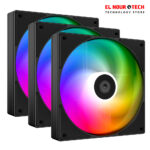 ID COOLING FAN - AS 120 ARGB - K TRIO ARGB PWM Durable Hydraulic Bearing 3 Fans