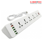مشترك كهرباء GIGAMAX MTS-1205 عيون 10 + 5 USB + 1 Type-C