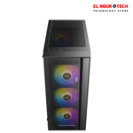 كيسة Antec AX65 4FAN ARGB مع باور سبلاي ATOM B750 بقوة 750W لون أبيض
