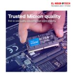 رامات Crucial سعة 32 جيجابايت DDR5 سرعة 5600MHz للاب توب