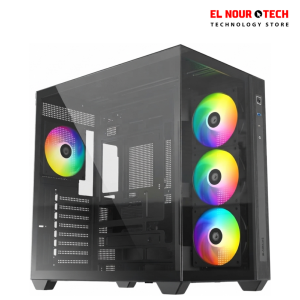 ID-COOLING VIEW 510 4 Fan ARGB Type C Black Mid Tower Case