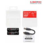 بطاريات General Rechargeable AAA USB-C سعة 814mWh عدد 2 قطعة