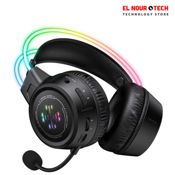 سماعة رأس أونيكوما GT889 RGB لاسلكية بثلاثة أوضاع للألعاب